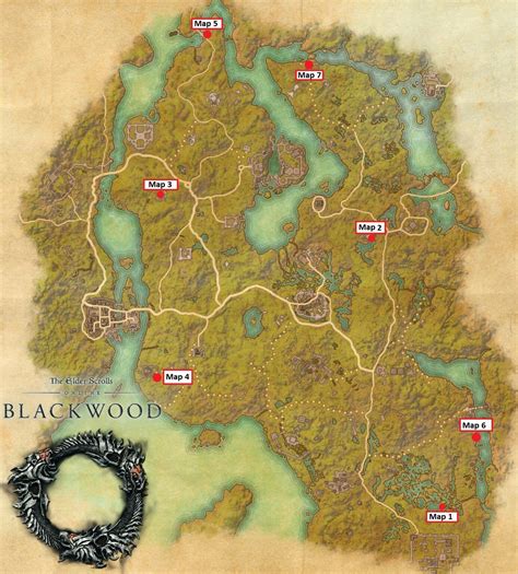 Eso blackwood treasure map 1 - For more detailed instructions and exact map coordinates on how to find each Coldharbour treasure see below: Treasure Map I – 41×83 – East of Haj Uxith Wayshrine, near Fong of Schemes, next to a stone gate. Treasure Map II – 41×57 – South from Forsaken Village, near a house. Treasure Map III – 45×52 – Head east of The Hollow City ...